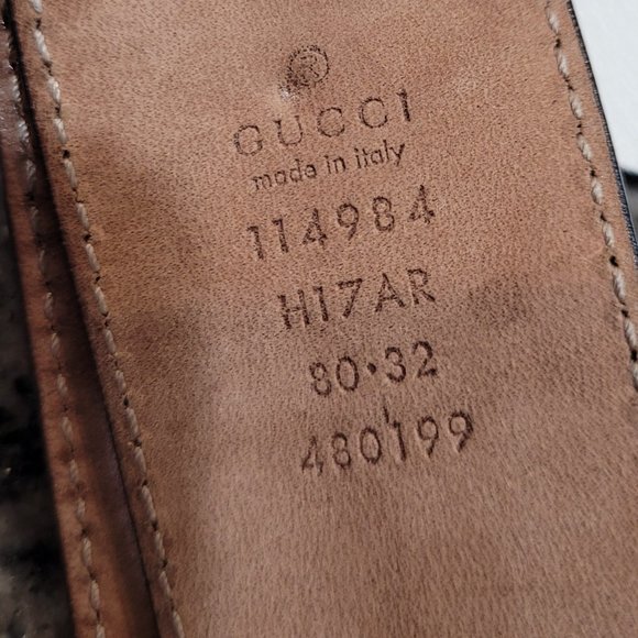 GUCCI~SHERRY LINE~LEATHER BELT - Picture 2 of 14